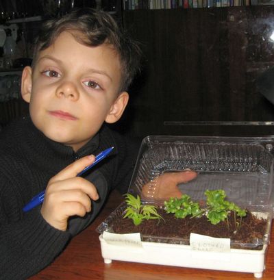 Nachwuchsförderung - Andriy's Neffe Yarik bei der Arbeit